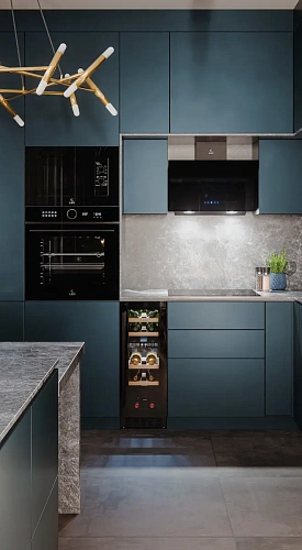 Винный шкаф отдельностоящий LEX LWD3017BL DUAL ZONE