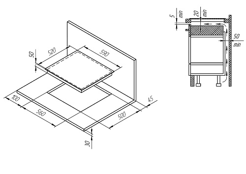 Индукционная варочная панель  ICS 604 C