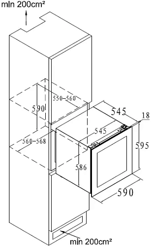 Винный шкаф GRAUDE FWK 60.2