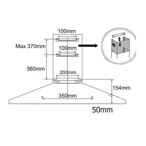 Купольная вытяжка Evelux Favorite 60 W