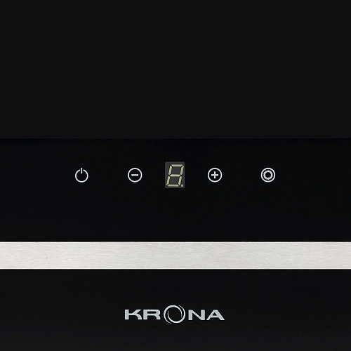 Наклонная вытяжка KRONA DOMENIKA 600 BLACK/INOX S