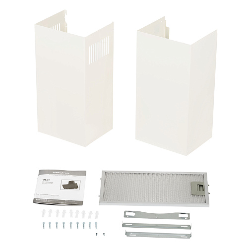 Наклонная вытяжка Olly 600 ivory PB