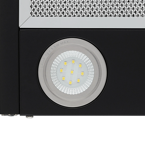 Наклонная вытяжка KRONA DOMENIKA 600 BLACK/INOX S