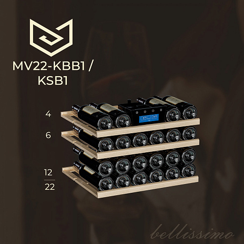 Винный шкаф Meyvel MV22-KSB1