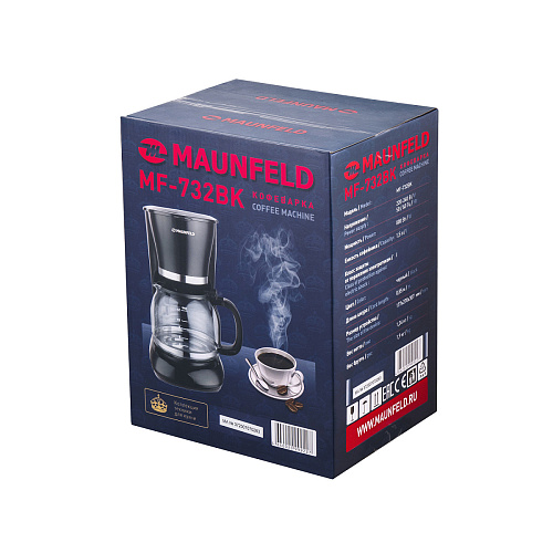 Кофеварка капельного типа MAUNFELD MF-732BK