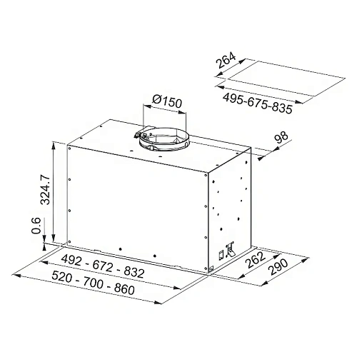 Вытяжка Franke FBFP BK MATT A52 KL / Best
