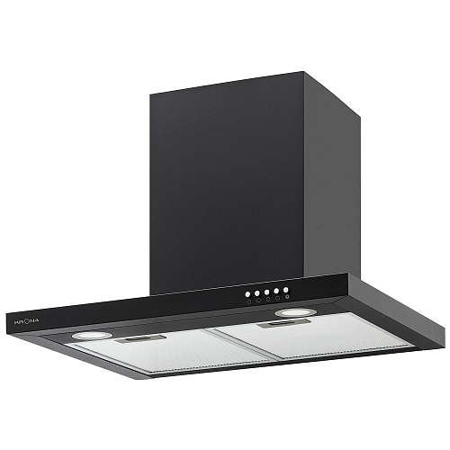 Т-образная вытяжка KRONA RINA 600 black PB