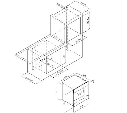 Встраиваемая кофемашина GRAUDE KV 45.0 GE