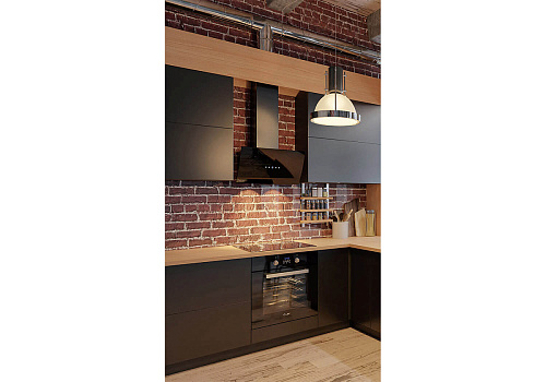 Наклонная вытяжка LEX Plaza 600 Black