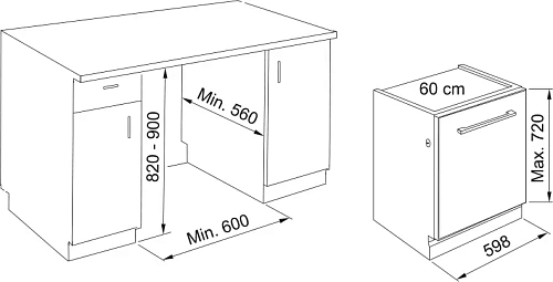 Посудомоечная машина FDW 614 D10P DOS C