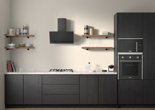 Наклонная вытяжка Olly 600 black PB