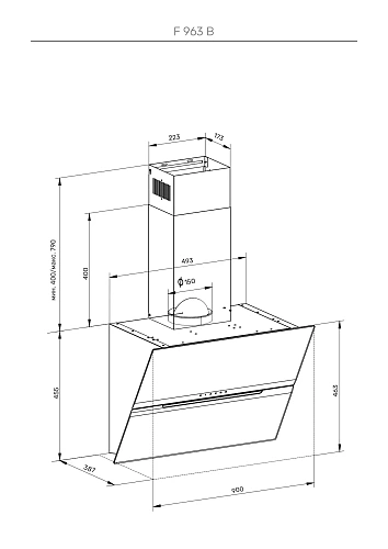 Вытяжка Kuppersberg F 963 B