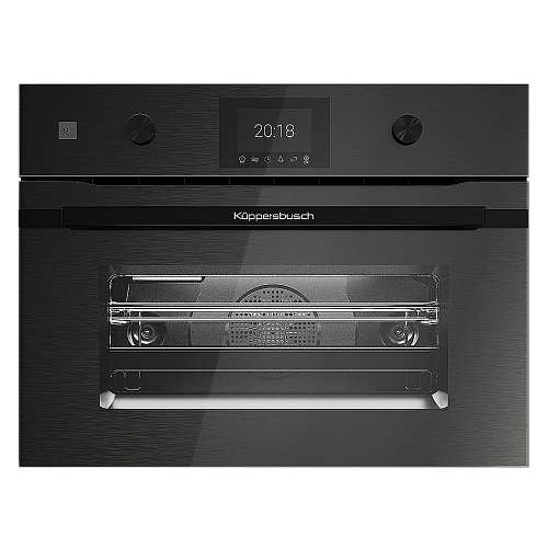 Компактный духовой шкаф с микроволнами Kuppersbusch CBM 6350.0 GPH 6 Black Steel