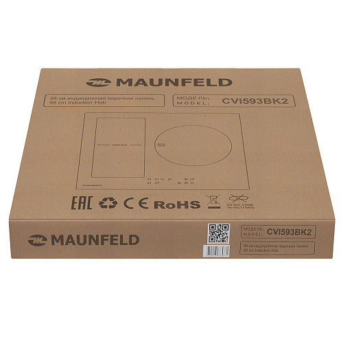 Индукционная варочная панель с объединением зон Bridge Induction MAUNFELD CVI593BK2