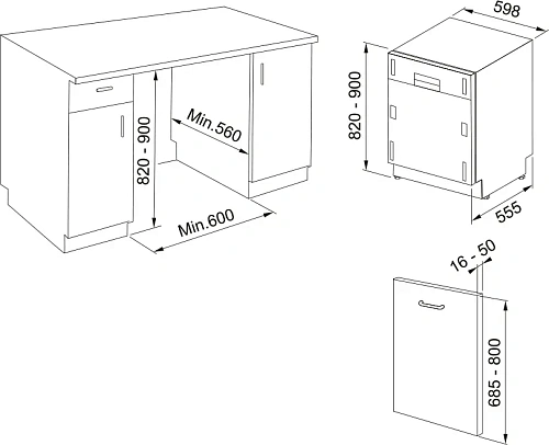 Посудомоечная машина FDW 614 D10P DOS LP C