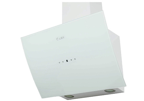 Наклонная вытяжка LEX Plaza 600 White