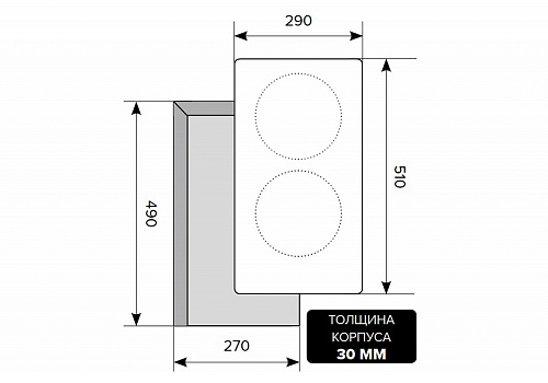 Электрическая панель LEX EVE 320 WH