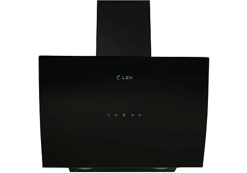 Наклонная вытяжка LEX Plaza 600 Black