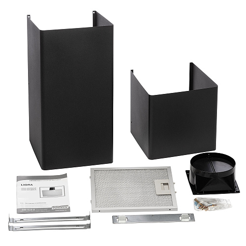 Наклонная вытяжка LIORA 600 black S