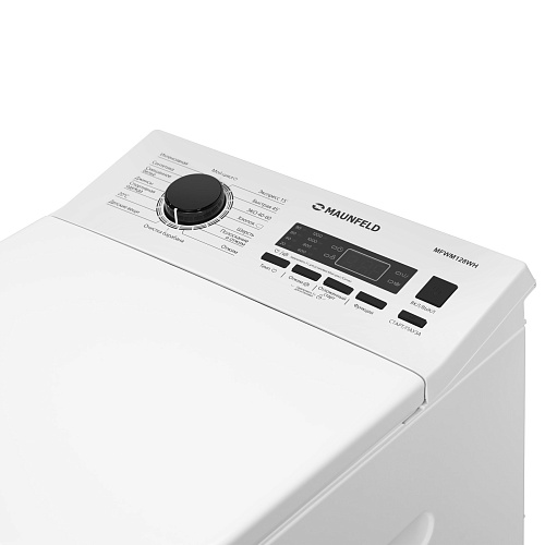 Стиральная машина с вертикальной загрузкой и паром MAUNFELD MFWM128WH