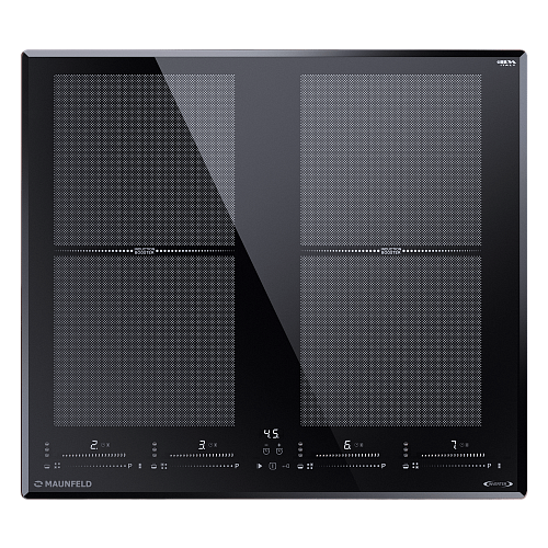 Индукционная варочная панель с двумя Flex Zone и Booster MAUNFELD CVI594SF2BK LUX Inverter