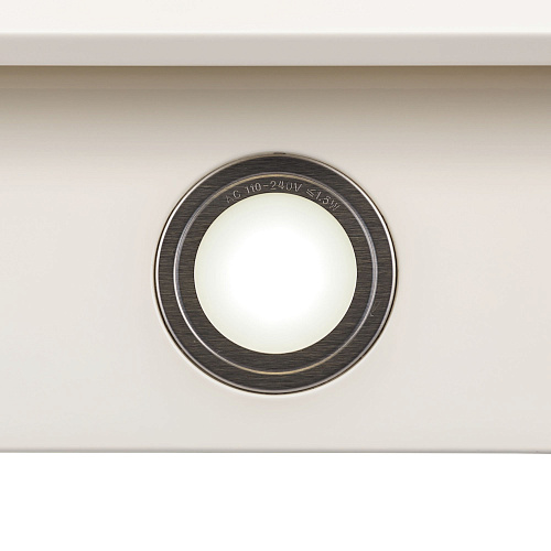 Наклонная вытяжка Olly 600 ivory PB