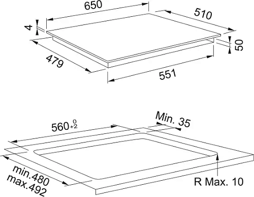 Индукционная варочная панель FSM 653 I D BK