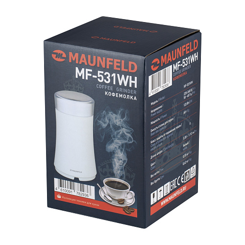 Кофемолка MAUNFELD MF-531WH