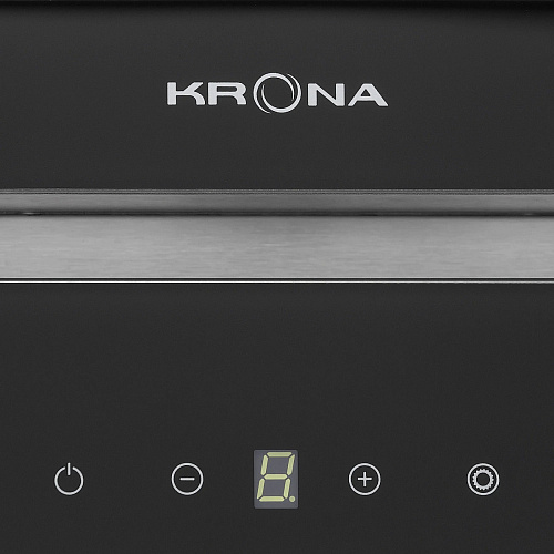 Полновстраиваемая вытяжка Krona SELINA 600 GLASS BLACK S